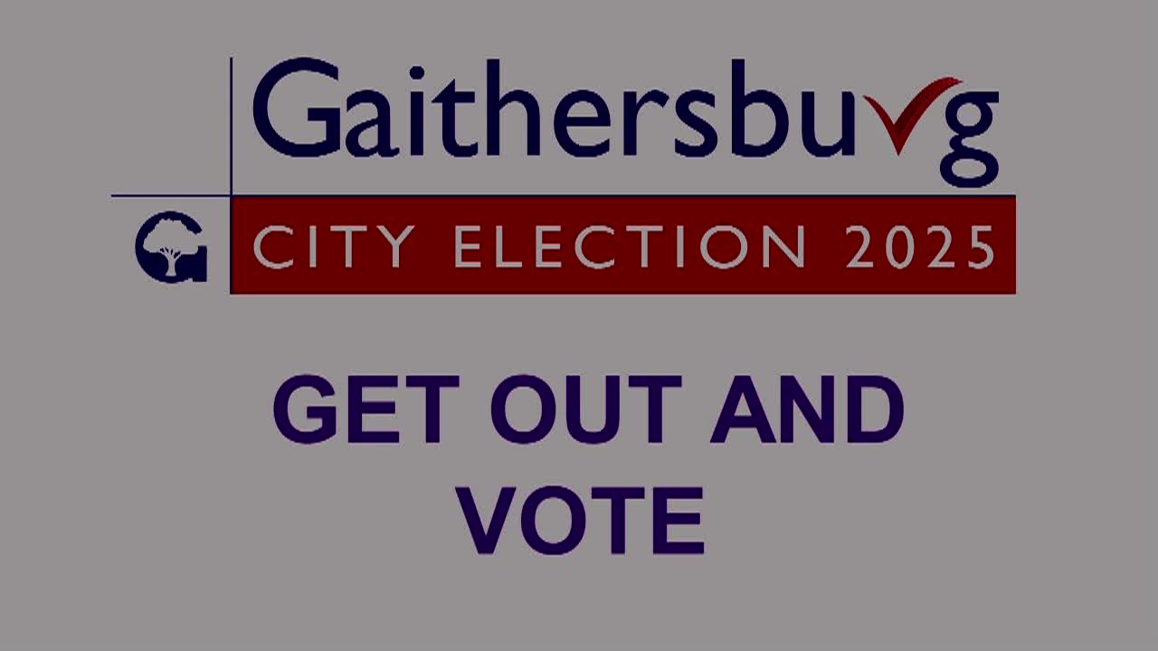Thumbnail image for Gaithersburg Election Candidate Statements 2025